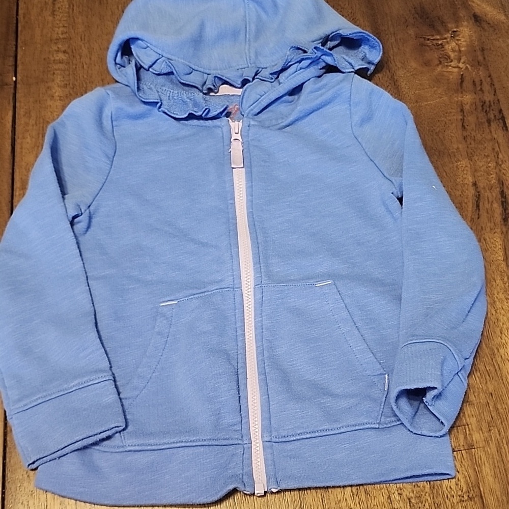 CAT& JACK ZIP UP HOODED LIGHTWEIGHT SHIRT SZ 3T